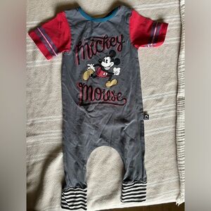 Rags to Raches Disney Mickey One Piece Romper 6-12m NWOT